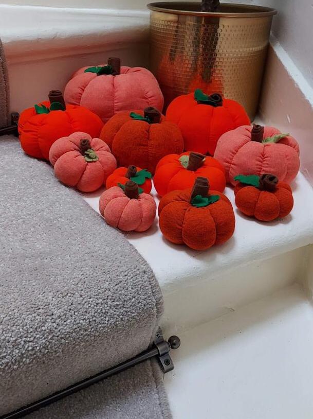 Crafty Pumpkins for sale at the East Lothian Farm Shop Craft Fair